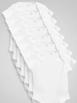 Blanc indispensable - Manches courtes Bodysuits