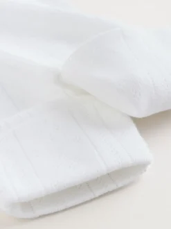 Blanc maille pointelle - Lot de 3 dors-bien bébé (0-18mois)