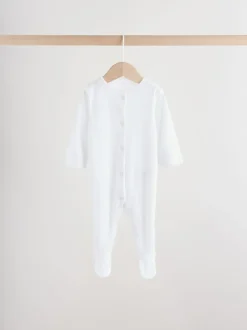 Blanc maille pointelle - Lot de 3 dors-bien bébé (0-18mois)