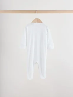 Blanc maille pointelle - Lot de 3 dors-bien bébé (0-18mois)