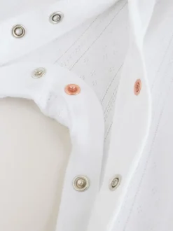 Blanc maille pointelle - Lot de 3 dors-bien bébé (0-18mois)