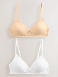 Blanc nu - Paquet de soutiens-gorge d'entraînement 2