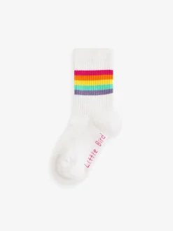 Blanc Pastel - Lot de 3 paires de chaussettes à tube Little Bird de Jools Oliver rayées