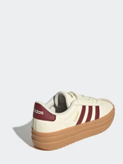 Blanc éteint - adidas baskets VL Court Bold