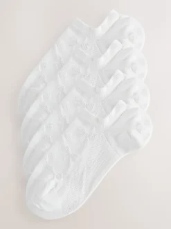 Blanc texturé avec nœud - Paquet de chaussettes d'entraînement 4