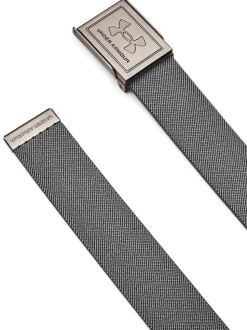 Blanc/Argent - Ceinture Under Armour en toile stretch