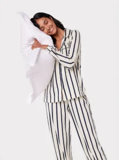 Blanc/Bleu - Ensembles de pyjamas longs Chelsea Peers
