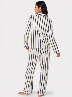 Blanc/Bleu - Ensembles de pyjamas longs Chelsea Peers