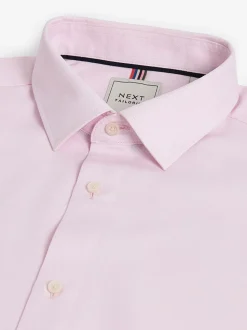 Blanc/Bleu - Lot de 3 chemises élégantes Coupesoles Easy Care texturées à poignets simples