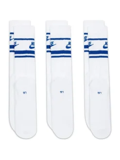 Blanc/Bleu - Lot de 3 paires de chaussettes Nike Sportswear Everyday Essential blanches