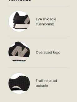 Blanc/bleu marine - New Balance 327 Trainers