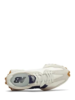 Blanc/bleu marine - New Balance 327 Trainers