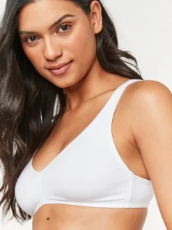 Blanc/bleu marine/rose - Lot de 3 soutiens-gorge en mélange de coton Ultimate Comfort