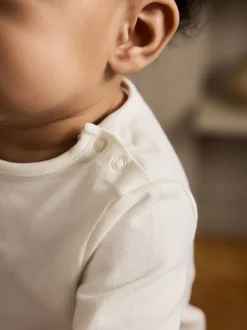 Blanc/marron - Ensemble Bébé haut et Pantalons à manches longues 2 Pièces (0mois-2ans)