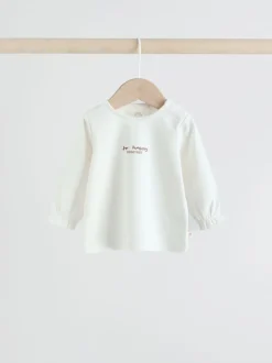 Blanc/marron - Ensemble Bébé haut et Pantalons à manches longues 2 Pièces (0mois-2ans)