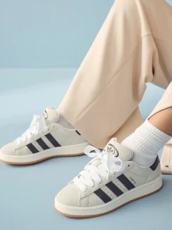 Blanc/Noir - adidas originals Campus 00s Trainers