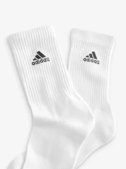 Blanc/Noir - Adidas Paquet de chaussettes courtes matelassées 6