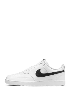 Blanc/Noir - Baskets basses Nike Court Vision