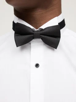 Blanc/Noir - Slim Fit (Slim Fit) - Chemises et Nœud papillon Lot