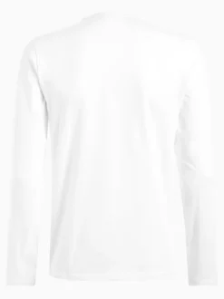 Blanc/noir/gris/bleu marine - Lot de 5 t-shirts à manches longues