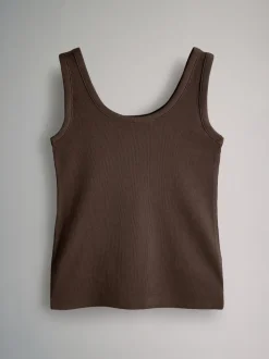 Blanc/noir/marron/marron taupe/neutre - The Set 5 gilets côtelés à col rond