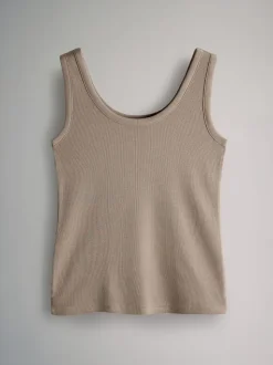 Blanc/noir/marron/marron taupe/neutre - The Set 5 gilets côtelés à col rond