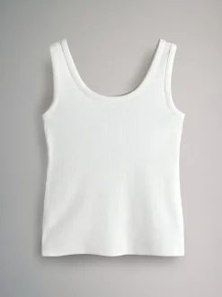 Blanc/noir/marron/marron taupe/neutre - The Set 5 gilets côtelés à col rond