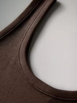 Blanc/noir/marron/marron taupe/neutre - The Set 5 gilets côtelés à col rond