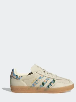 Blanc/Or - Baskets adidas Originals Gazelle