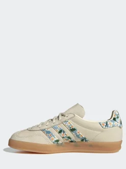 Blanc/Or - Baskets adidas Originals Gazelle