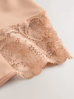 Blanc/Praline Nude - Tongs taille haute légers et modelants pour le contrôle de l'abdomen 2 Pack