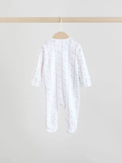 Blanc/Rose - Combinaison de nuit pour bébé (0-2ans)