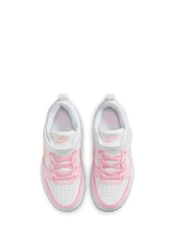Blanc/Rose - Nike Baskets Junior Court Borough Low Recraft