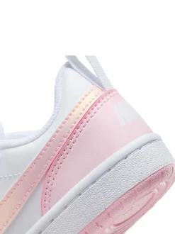 Blanc/Rose - Nike Baskets Junior Court Borough Low Recraft