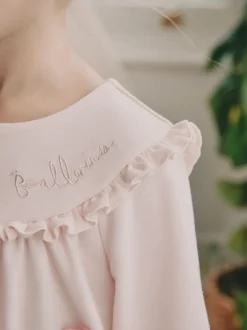 Blanc/rose imprimé ballerine - Pack Nighties 2 (2-12ans)