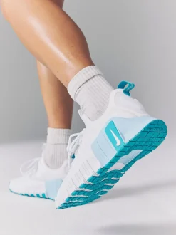 Blanc/sarcelle - Nike Free Metcon 6 Training Trainers