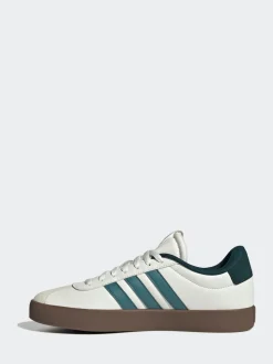 Blanc/Vert - adidas VL Court Trainers