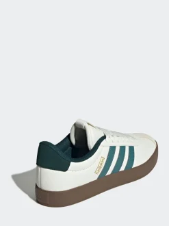 Blanc/Vert - adidas VL Court Trainers