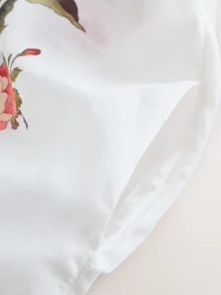 Blanc/Vert - Chemise de plage