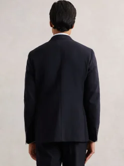 Blazer de costume Reiss Belmont Db double boutonnage Texture habillé en laine