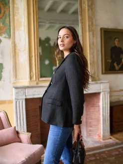 Blazer de grossesse Seraphine en tweed