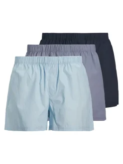 Bleu - 3 de 100boxers JACK & JONES % coton