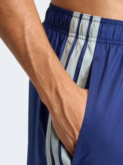 Bleu - adidas 3 Rayures Shorts de bain 8 pouces