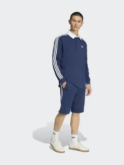 Bleu - Adidas Original Shorts à 3 Rayures