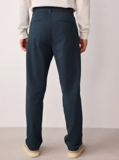 Bleu - Ajustement régulier - Pantalon chino stretch