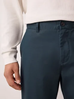 Bleu - Ajustement régulier - Pantalon chino stretch