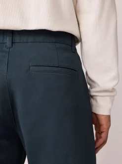 Bleu - Ajustement régulier - Pantalon chino stretch