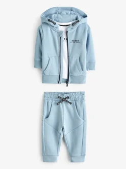 Bleu - Baker by Ted Baker Ensemble de trois Pieces Survêtement (100% coton (0-6yrs))