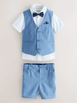 Bleu - Baker by Ted Baker Ensemble chemise, gilet et short