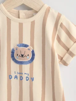 Bleu - Barboteuse en jersey pour bébé